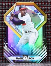 HANK AARON  -  2022 TOPPS UPDATE DIAMOND GREATS DIE CUTS BLACK #DGDC53