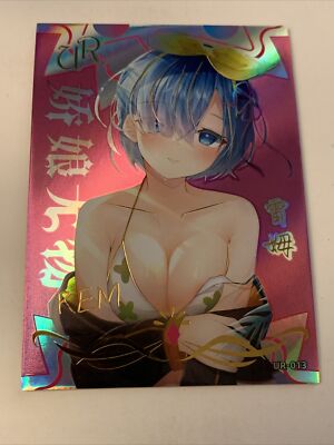 Rem Re:Zero UR 13 Goddess Story Waifu Card Girl Anime Sexy Swimsuit Cute Hot