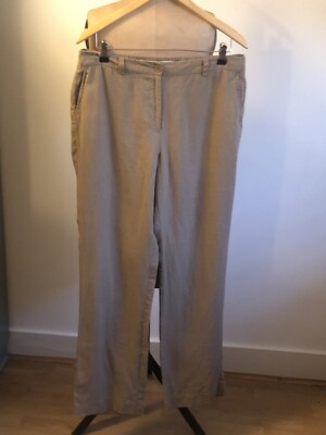 Orvis Womens Linen Trousers Size 12 UK