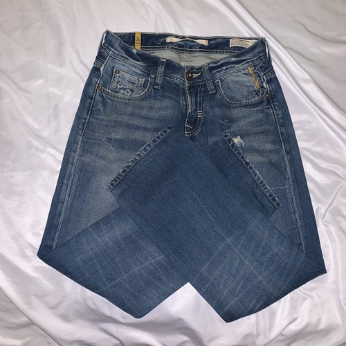 Meltin Pot MP Markus Straight Fit Womens Blue Denim Jeans Pants EUC 28x27  Hemmed | eBay
