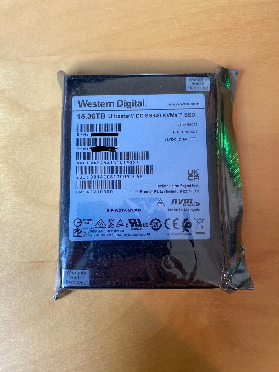 NEW WD Ultrastar DC SN840 Enterprise SSD
