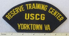 US COAST GUARD USCG RESERVE TRAINING CENTER YORKTOWN VA VIRGINIA CAP PATCH
