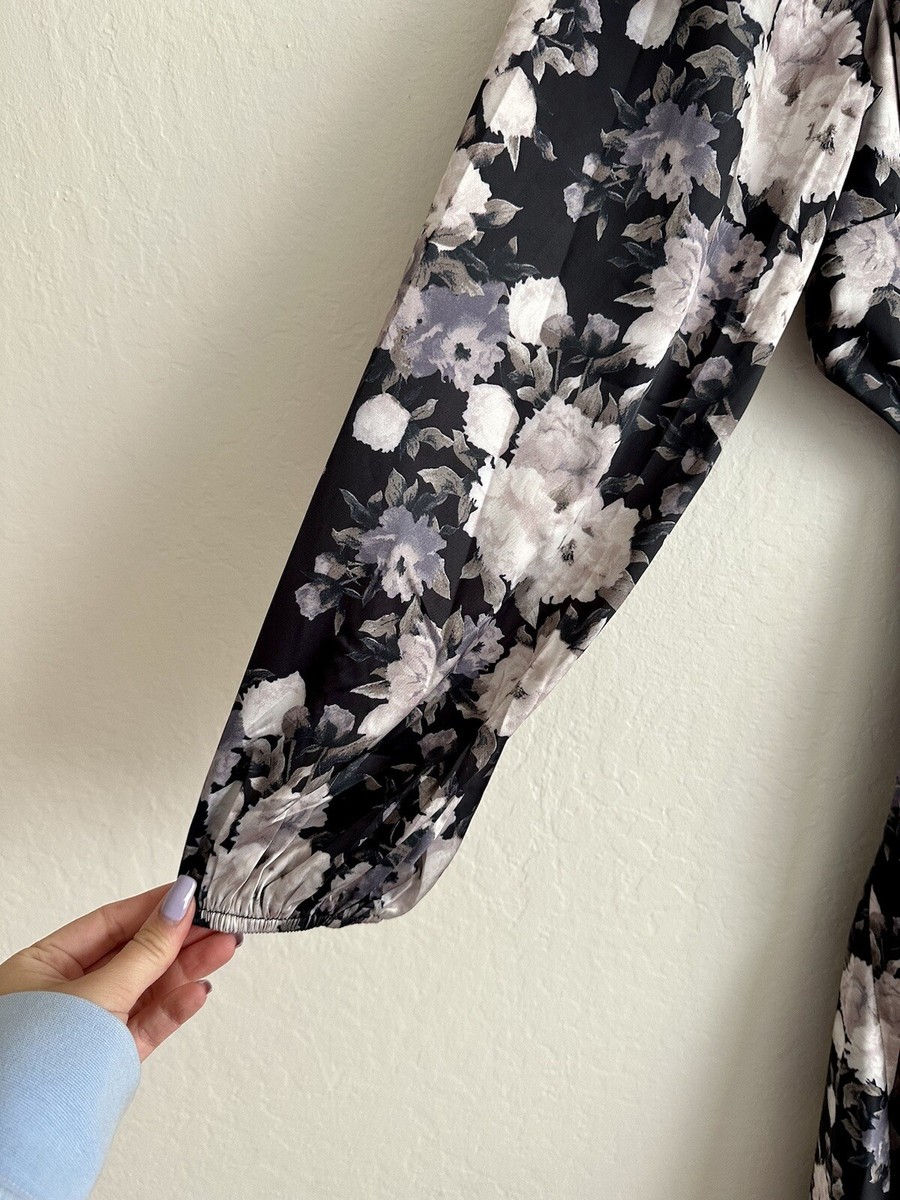 ASTR Quinn Floral Cutout Midi Dress Size Medium | eBay