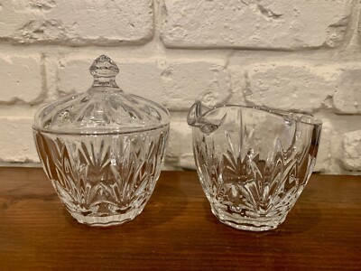 Marquis by Waterford Heritage 3-Piece Crystal Sugar & Creamer Set RARE, With Box