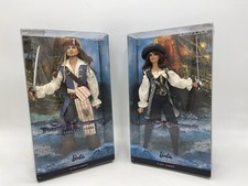 Casal Barbie - Capitão Jack Sparrow e Angélica - Piratas do Caribe - Conjunto Colecionável