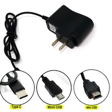 LOT Wall charger - (Type-C / Mini / Micro) Home Wall Travel AC Cable Charger 