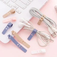 10PCS Reusable Cord Organizer Keeper Holder Fastening Cable Ties Straps