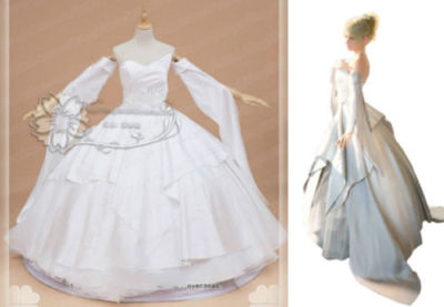 Final Fantasy XV Lunafrena Nox Fleuret (Luna) Wedding dress prom cosplay  {DGGH}
