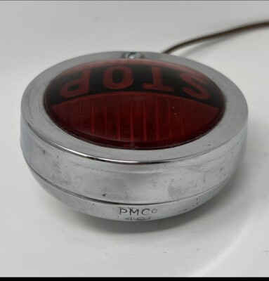 USA MADE Vintage Original PMCo 401 Accessory STOP Light Brake Lamp