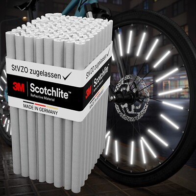 Speichenreflektoren 72 Stück passend für 1 Fahrrad mit 3M  gem. StVZO zugelassen