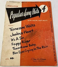 Simplified Popular Song Hits #4 Chas Hansen Music Company Sheet Music Elementary