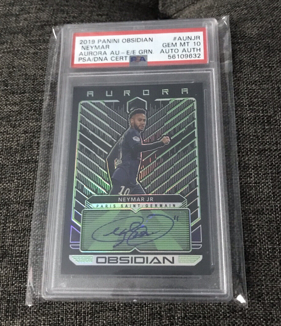 2019 Panini Obsidian Neymar Jr PSA 10 Autographs Electric 2019 Panini Obsidian Neymar Jr PSA 10 Autographs Electric