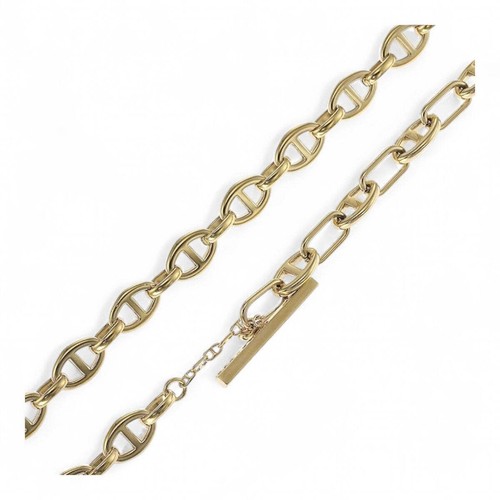 Fossil Heritage D-Link Gold-Tone Anchor Chain Necklace - Picture 9 of 9