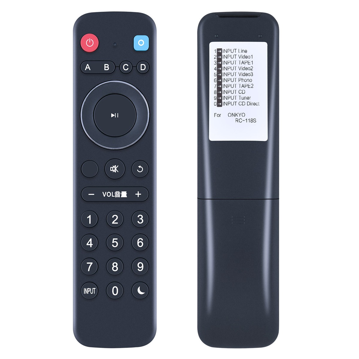 New RC-118S Replacement Remote Control For Onkyo TX-820 TX-822 TX