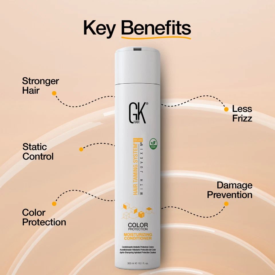 GK HAIR Moisturizing Conditioner 300ml | Sulfate-Free, Hydrating & Color-Safe - Image 3 of 4