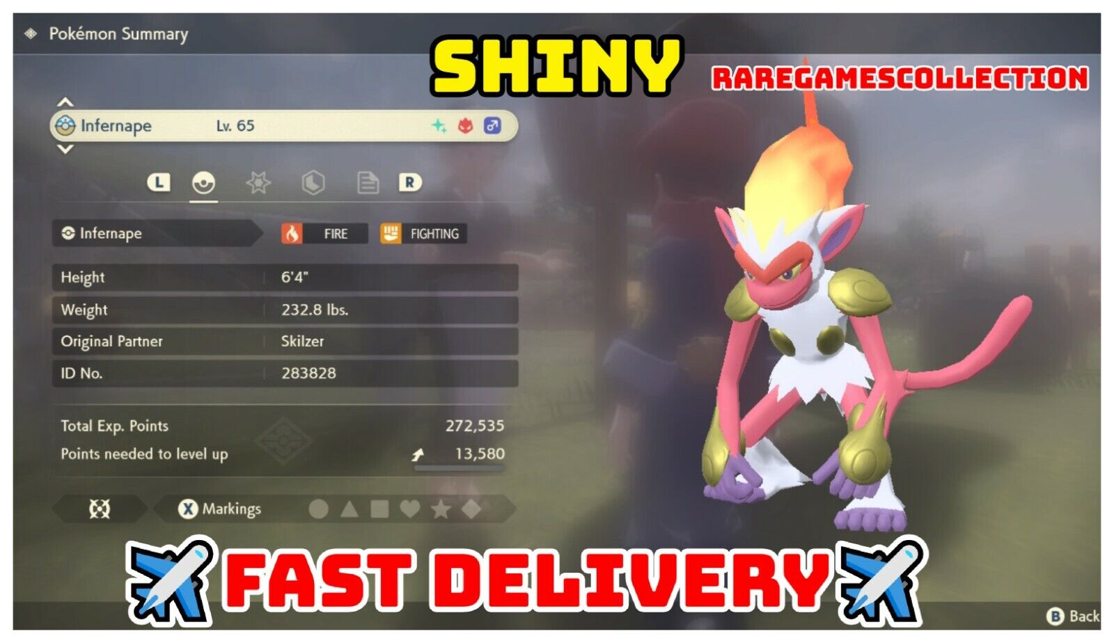 Shiny Pikachu-alpha best Stats // Pokemon Legends: (Instant Download) 