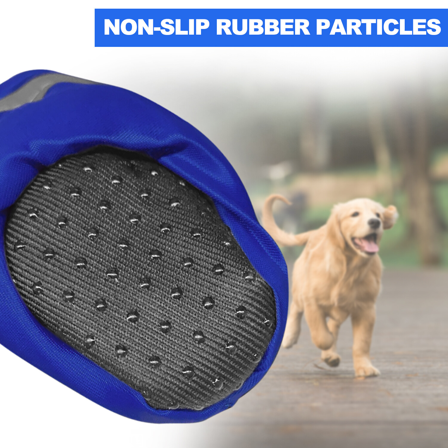 Warm Pet Cotton Shoes Winter Anti-slip Waterproof Reflective Puppy Protect USA