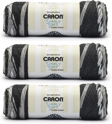 Simply Soft Freckle Stone Yarn - 3 Pack of 5oz/141g - Acrylic - #4 Worsted (Medi