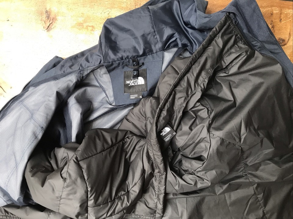 The North Face Mens Triclimate 3 In 1 Jacket Navy Blue XXL eBay