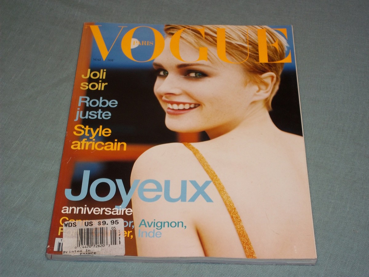 1997 MAY VOGUE PARIS MAGAZINE - KYLIE BAX - HIGH END FASHION - L