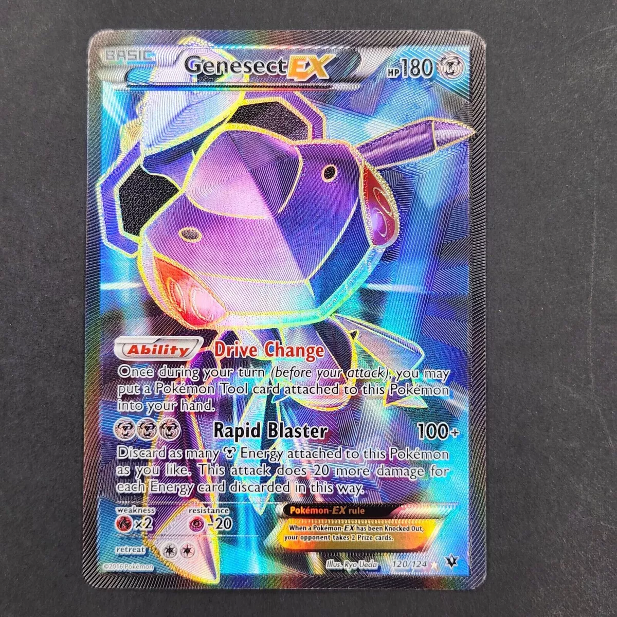 Card Genesect-EX 120/124 da coleção Fates Collide