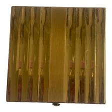 VTG 1950s Mid Century K & K KOTLER & KOPIT Art Deco Powder Compact Gold Tone MCM