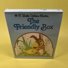 Vintage 6 LITTLE GOLDEN THE FRIENDLY BOX  OF PAPERBACK Children’s BOOKS Sealed