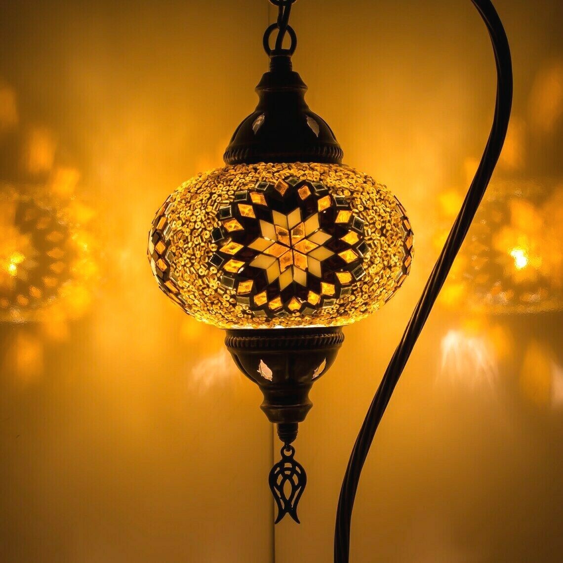 Mosaik Tischlampe Mosaiklampe Handgearbeitet Orientalische Marokkanische