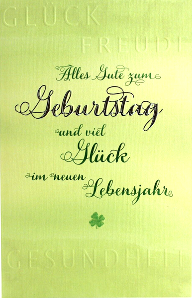 GepräGte Geburtstagskarte Karte Geburtstag GlüCkwunschkarte Mit Innendruck-image