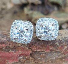 2.00 Ct Certified White Diamond Solitaire Studs -Amazing Shine Great Bling VIDEO