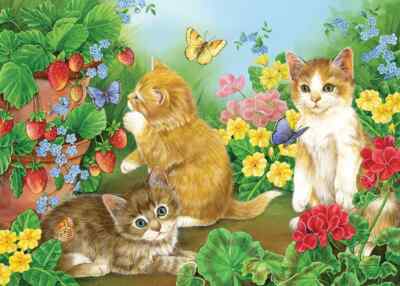 Kitten Playtime 35 Piece Tray Jigsaw Puzzle Cobble Hill New