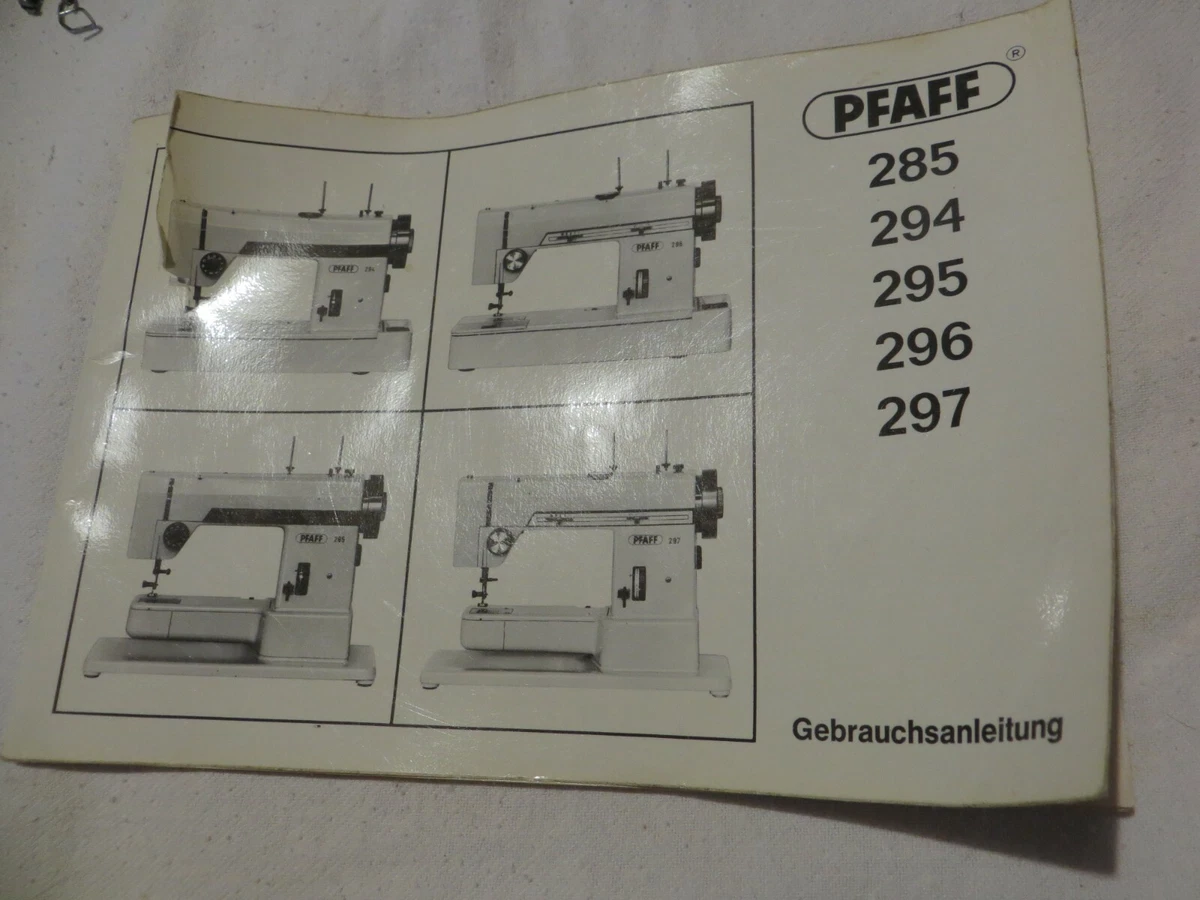 original Pfaff 297 Nähmaschine Stichplatte Nähfuß Spule Greifer 