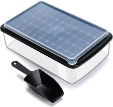 ARTLEO Ice Cube Tray with Lid 55 Mini Nugget Ice Cubes Easy Release BPA Free