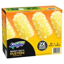Swiffer Duster  360° Heavy Duty Dusting Kit, 1 Handle + 17 Refills