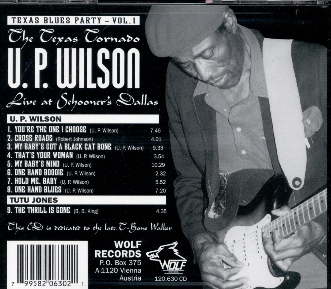 U.p. Wilson Texas Blues Party, Vol. 1 New Cd