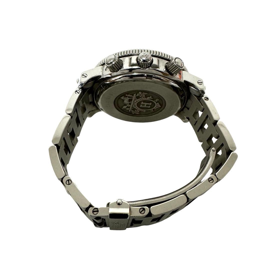 HERMES Clipper Diver Chronograph Watch Black Dial CL2.910 Men's | eBay