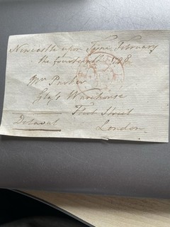 1798 Free Front Signed Delawal MP Newcastle Red 3 Circle FREE