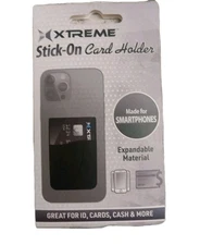 Xtreme Stick-on Credit Card Holder For  SmartPhone (Black)