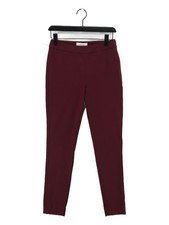 Reiss Women's Leggings UK 8 Red Polyester with Viscose, Elastane Jegging