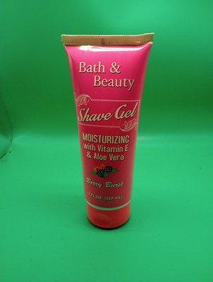 Bath & Beauty Moiturizing Shave Gel w/ Vitamin E & Aloe Vera-Berry 7oz x 2