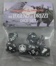 Limited Edition Promotional Dungeons & Dragons The Legend of Drizzt RPG Dice Set
