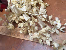 vintage velvet silk 1940s millinery flower made in Japan 1 spray blonde