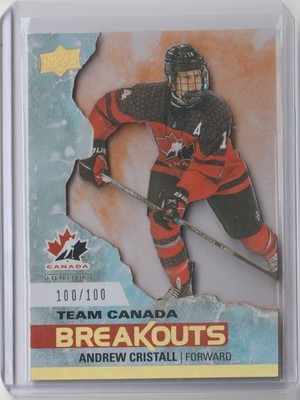 2023 UD Team Canada Juniors Andrew Cristall Breakouts 100/100 #TCB-4 Last Print