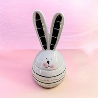 Hase Aus Keramik Weiß, Figur, Dekoration, Osterdeko, Ostern