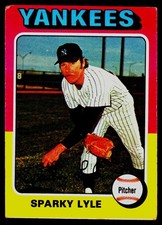 1975 Topps #485 Sparky Lyle - POOR