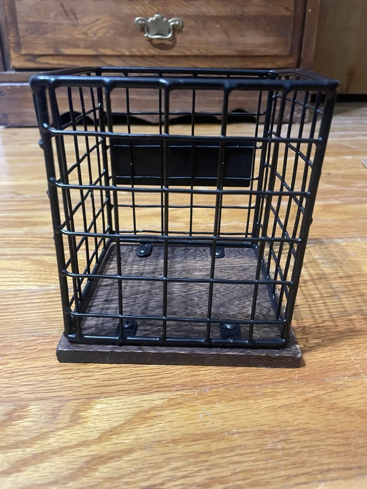 ПОСУДА Rae Dunn. Держатель, квадратная проволока и дерево, фермерский дом кухня, пикник, вечеринка - Изображение 3 из 4