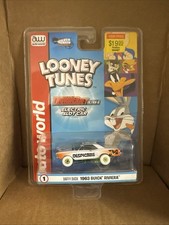 AW Thunderjet R33 Silver Screen Slot Car Daffy Duck white 63 Buick Riviera CHASE