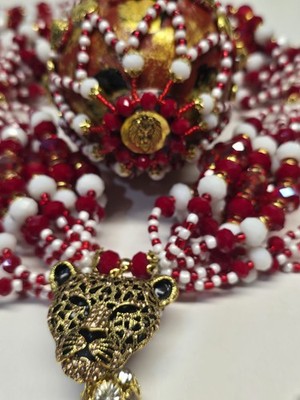 Set Collar de Mazo Para ORISHA CHANGO +MARACA