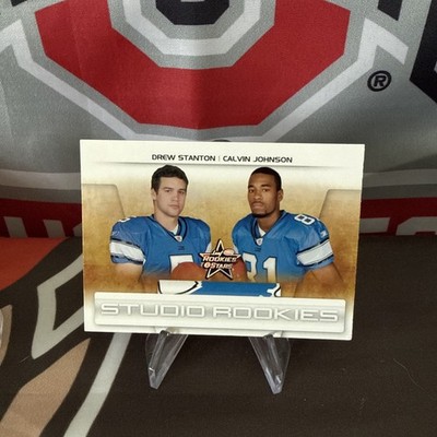 2007 Leaf Rookies & Stars-Studio Rookies #SR-41 Calvin Johnson,Drew Stanton (RC)
