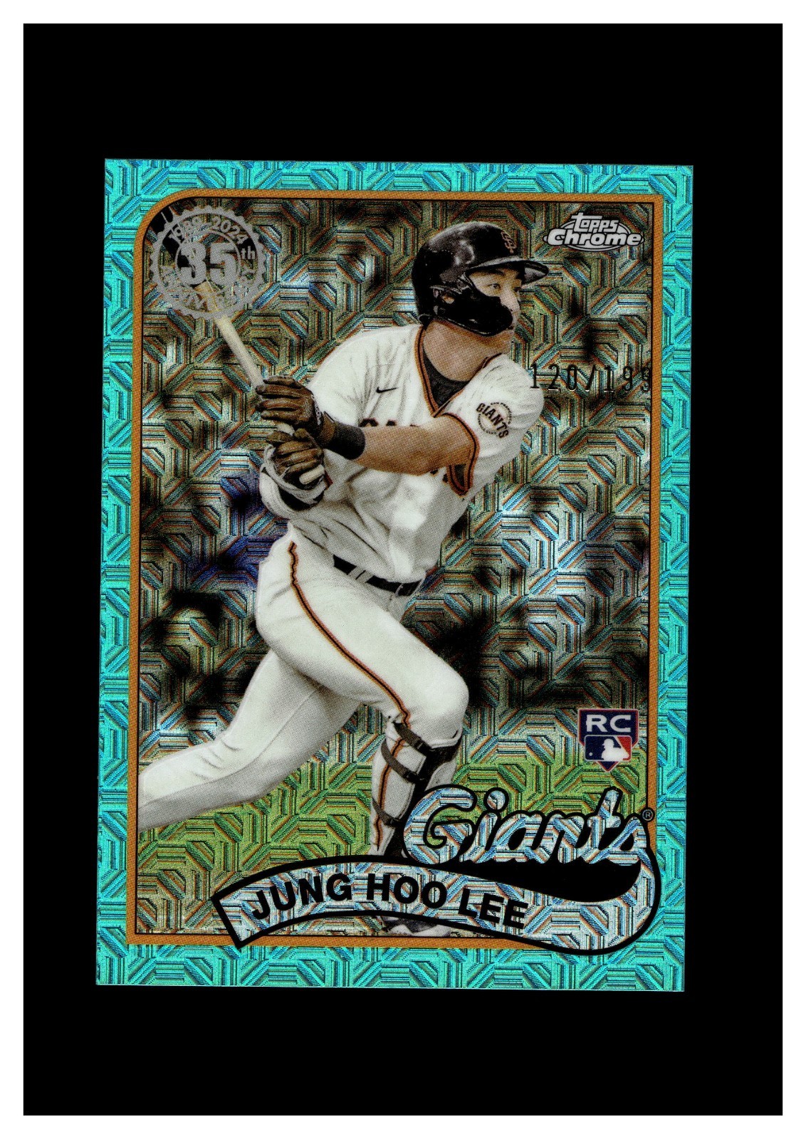 2024 Topps '89 Silver Pack Chrome Aqua Refractors #2T89C-49 Jung Hoo Lee RC /199